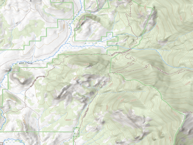 USGS topographic map of Dispersed camp #15 — Park County, CO