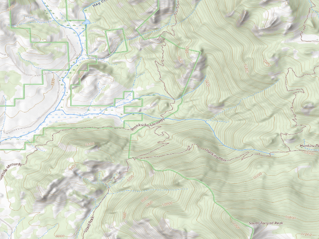 USGS topographic map of Dispersed camp #16 — Park County, CO