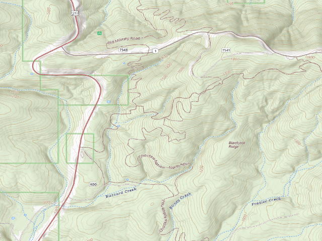 USGS topographic map of Dispersed camp #19 — Le Flore County, OK