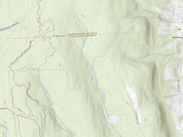 USGS topographic map of Dispersed camp #2 — Cortland County, NY