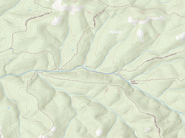 USGS topographic map of Dispersed camp #2 — Taney County, MO