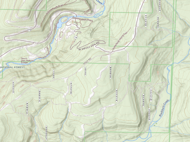 USGS topographic map of Dispersed camp #2 — Washington County, AR
