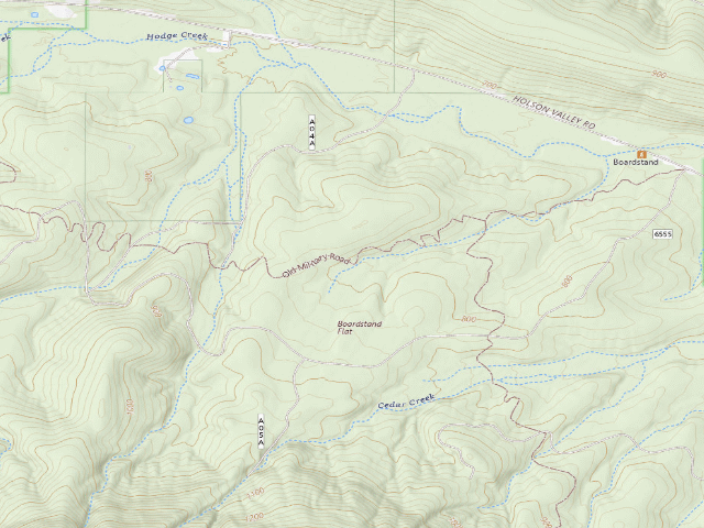 USGS topographic map of Dispersed camp #3 — Le Flore County, OK