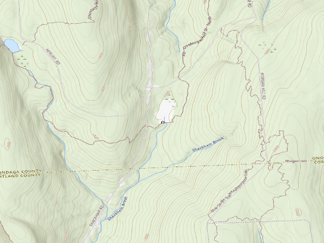 USGS topographic map of Dispersed camp #3 — Onondaga County, NY