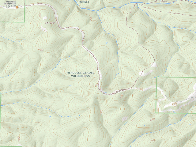 USGS topographic map of Dispersed camp #5 — Taney County, MO