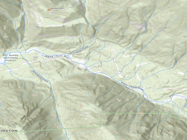 USGS topographic map of Dispersed camp #6 — Snohomish County, WA