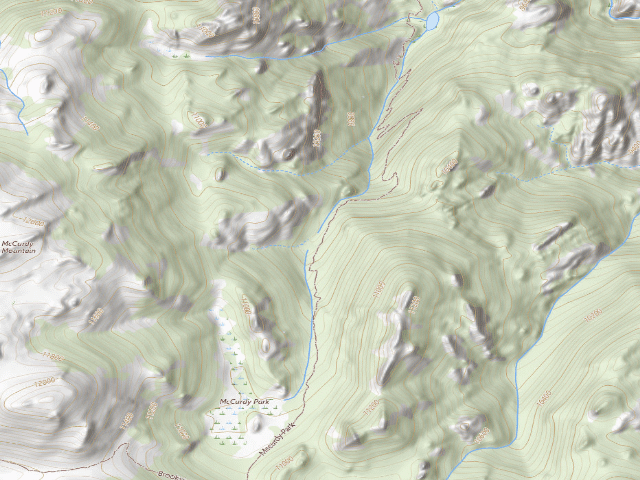 USGS topographic map of Dispersed camp #7 — Park County, CO