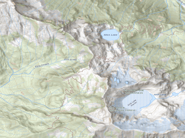 USGS topographic map of Dispersed camp #7 — Snohomish County, WA