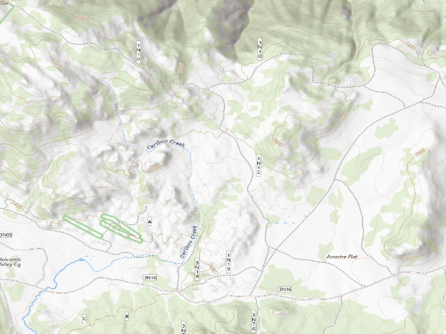 USGS topographic map of Dispersed camp #9 — San Bernardino County, CA