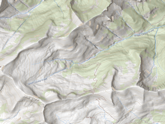 USGS topographic map of Dispersed camp — Gunnison County, CO