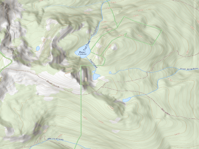 USGS topographic map of Dispersed camp — Lincoln County, MT