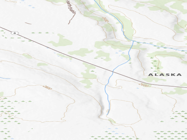USGS topographic map of Dispersed camp — Matanuska-Susitna Borough, AK