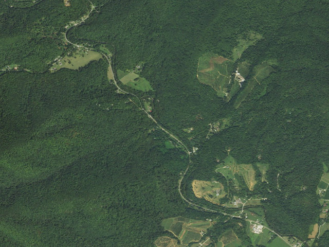Aerial image of Dispersed camp — Nelson County, VA