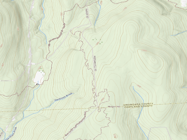 USGS topographic map of Dispersed camp — Onondaga County, NY