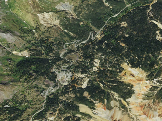 Aerial image of Dispersed camp site