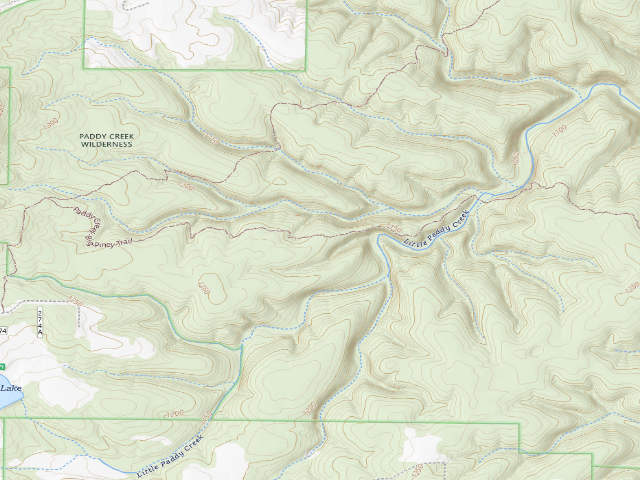 USGS topographic map of Dispersed camp — Texas County, MO