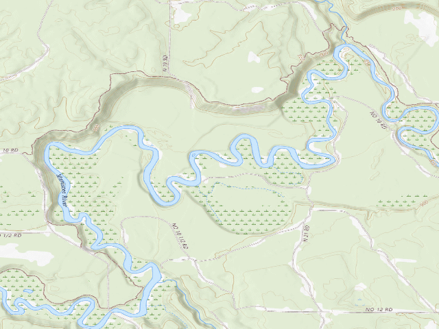 USGS topographic map of Dispersed camp — Wexford County, MI