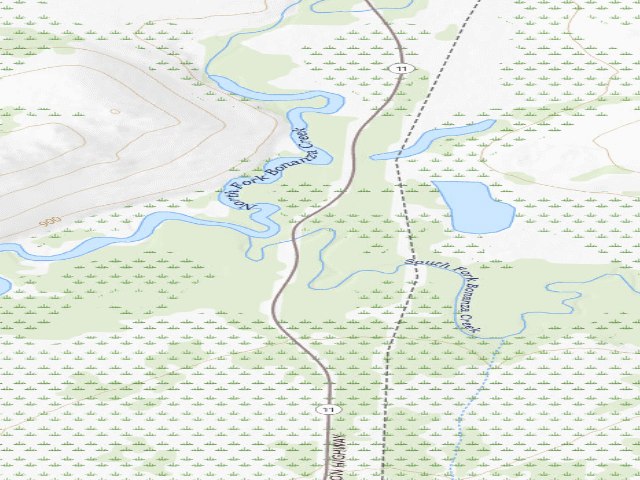 USGS topographic map of Dispersed camp — Yukon-Koyukuk Census Area, AK