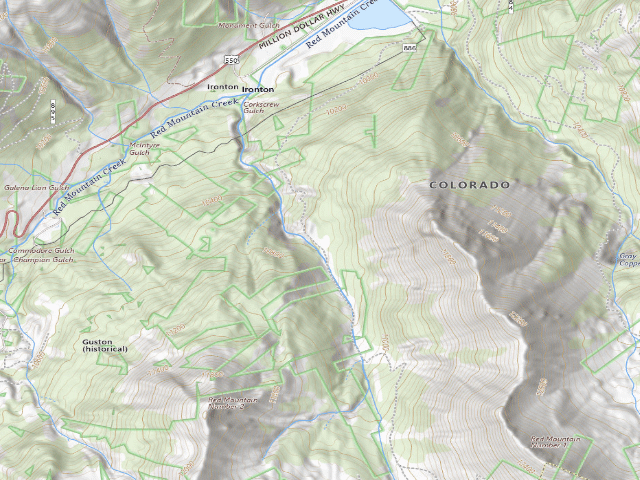 USGS topographic map of Dispersed Camping Area