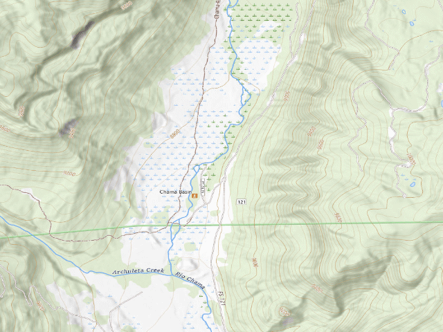 USGS topographic map of Dispersed Camping