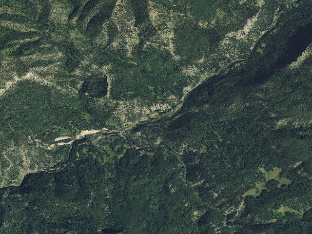 Aerial image of Dispersed camping