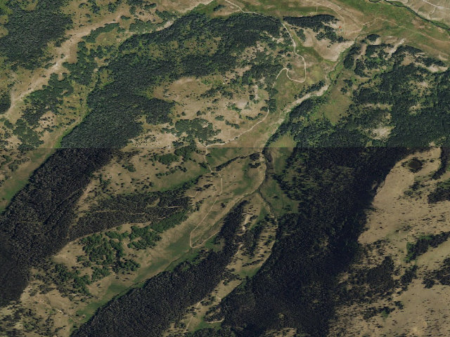 Aerial image of Dispersed camping