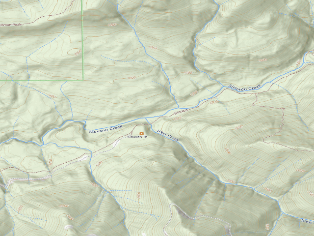 USGS topographic map of Dispersed Camping
