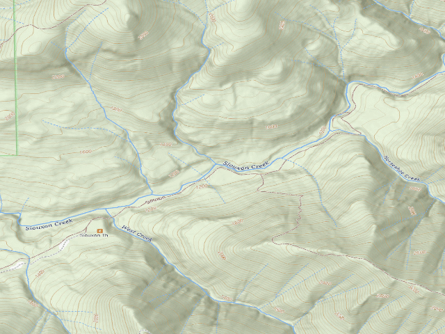 USGS topographic map of Dispersed Camping