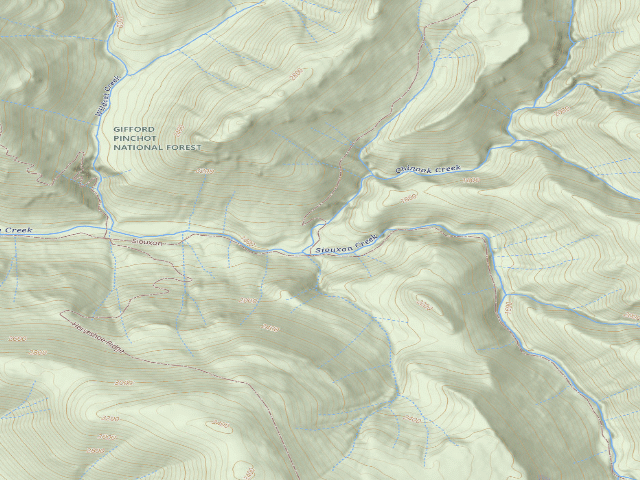 USGS topographic map of Dispersed Camping