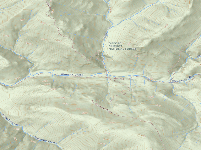 USGS topographic map of Dispersed Camping