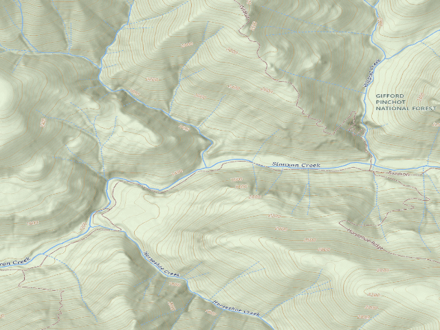 USGS topographic map of Dispersed Camping