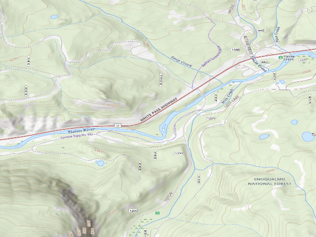 USGS topographic map of Dispersed Camping