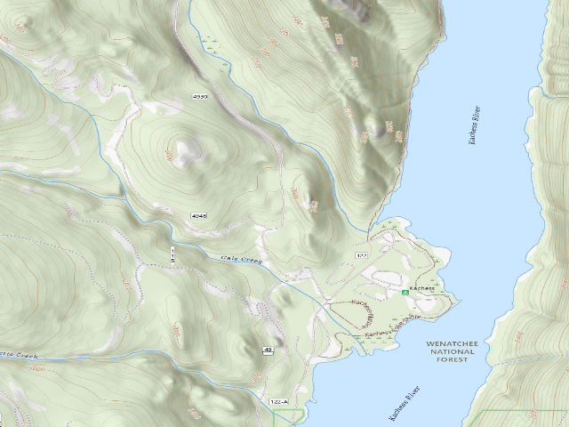 USGS topographic map of Dispersed Camping