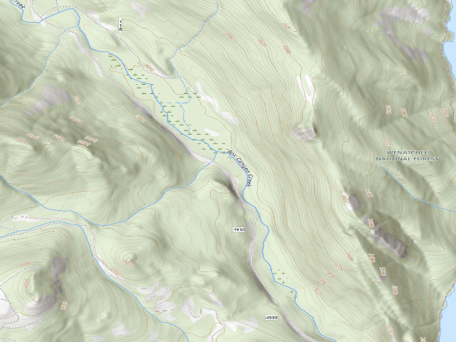 USGS topographic map of Dispersed Camping