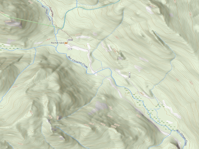 USGS topographic map of Dispersed Camping