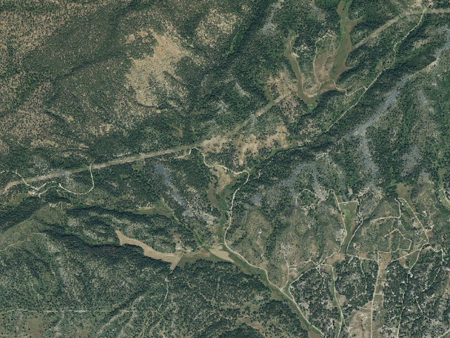 Aerial image of Dispersed campsite