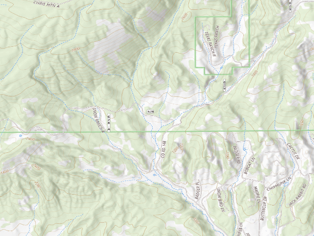 USGS topographic map of Dispersed campsite