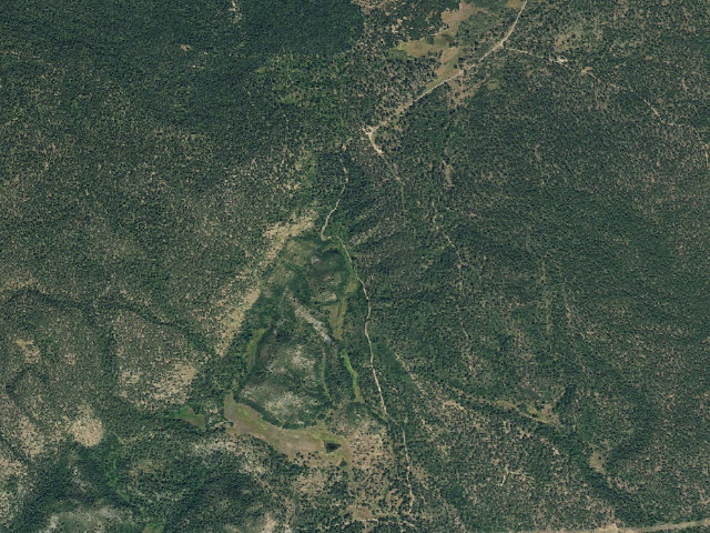 Aerial image of Dispersed campsite
