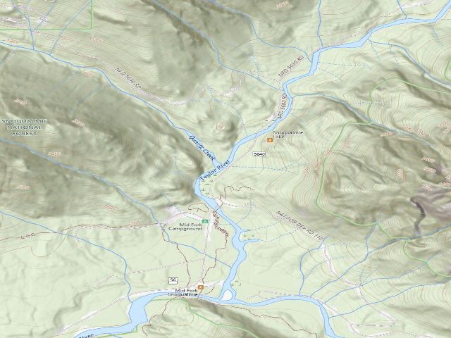 USGS topographic map of Dispersed Car Campsite