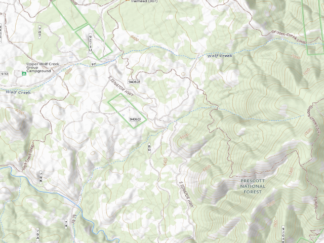 USGS topographic map of Dispersed Site 5