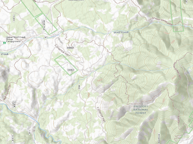 USGS topographic map of Dispersed Site 6