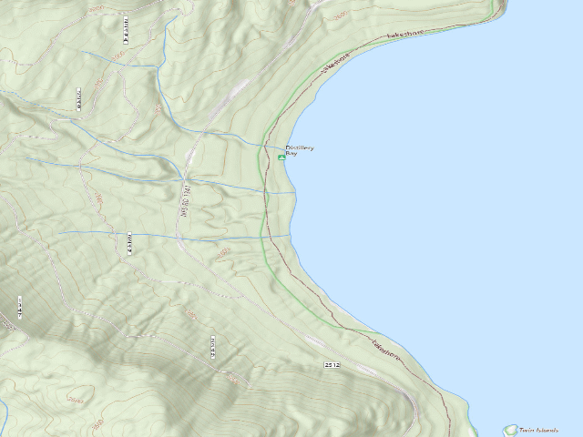 USGS topographic map of Distillery Bay-003