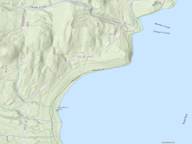 USGS topographic map of Distillery Bay-005