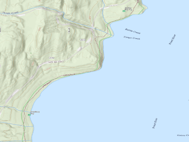 USGS topographic map of Distillery Bay-006