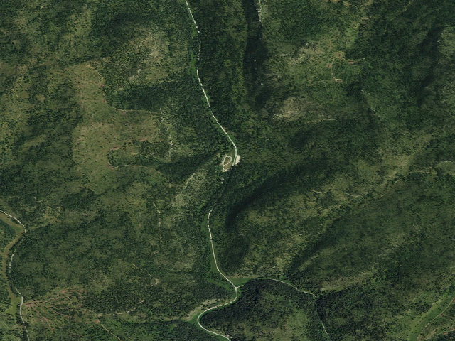 Aerial image of Ditch Creek Campground