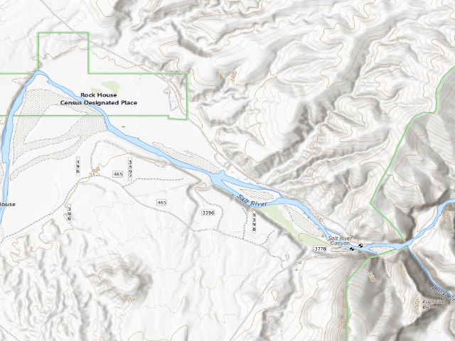 USGS topographic map of Diversion Dam Dispersed