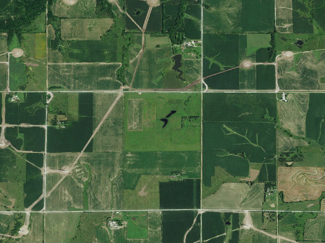 Aerial image of Divoky Acres WMA