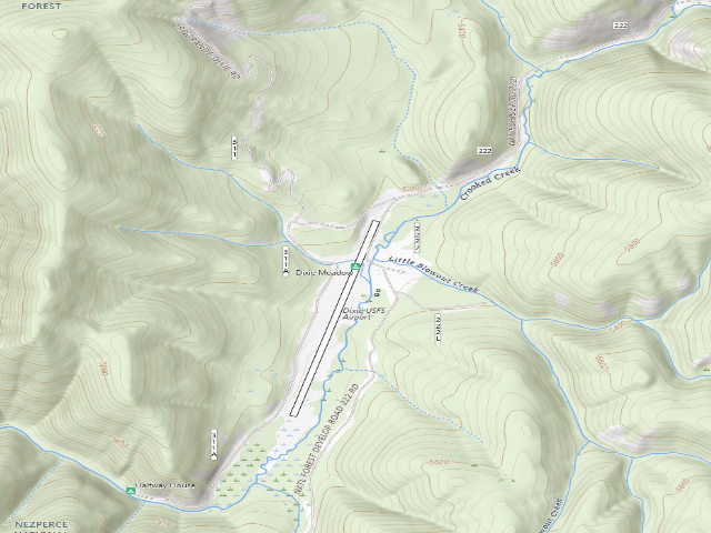USGS topographic map of Dixie Meadow
