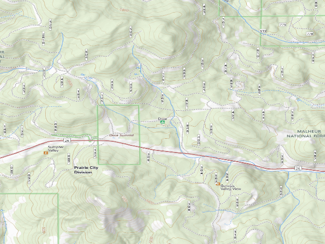 USGS topographic map of Dixie