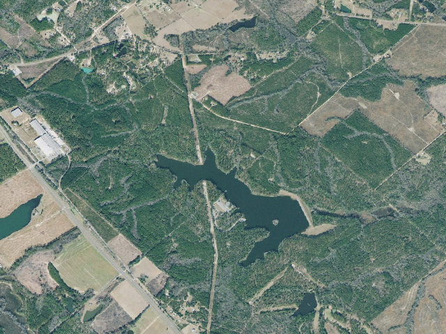 Aerial image of Dodge County PFA Primitive Campground #1